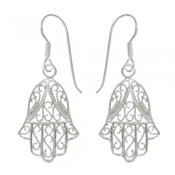 Pendientes mano de Fátima Plata de Ley
