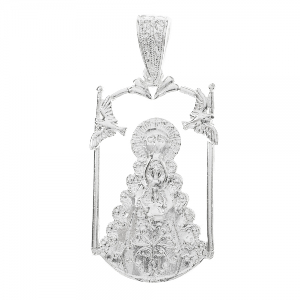 Medalla Virgen del Rocío con palio