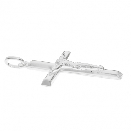 Crucifijo con cordón Plata de Ley