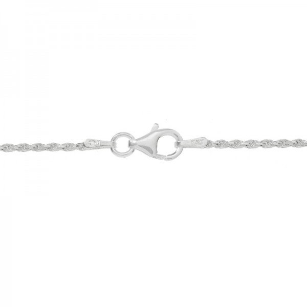 Crucifijo con cordón Plata de Ley