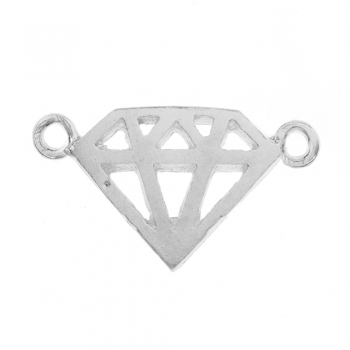 Collar diamante Plata de Ley 2