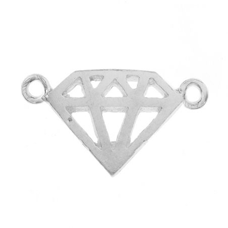 Collar diamante Plata de Ley