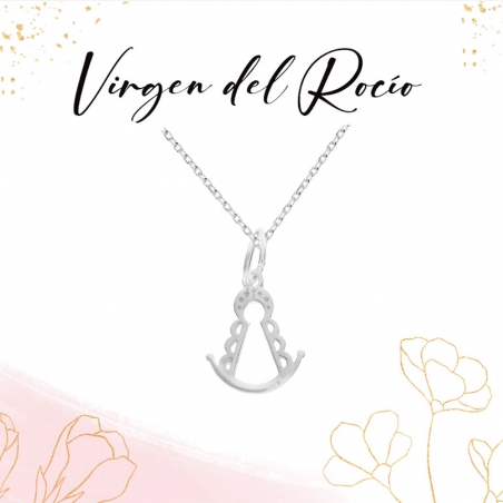 Collar Virgen del Rocío Plata de Ley