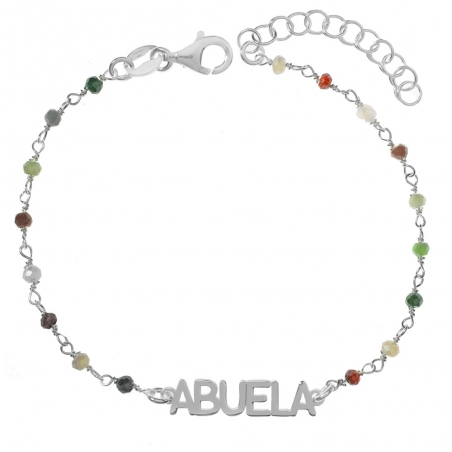 Pulsera Abuela Plata de Ley