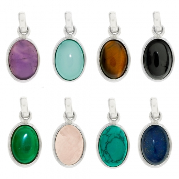 Colgante piedra natural oval