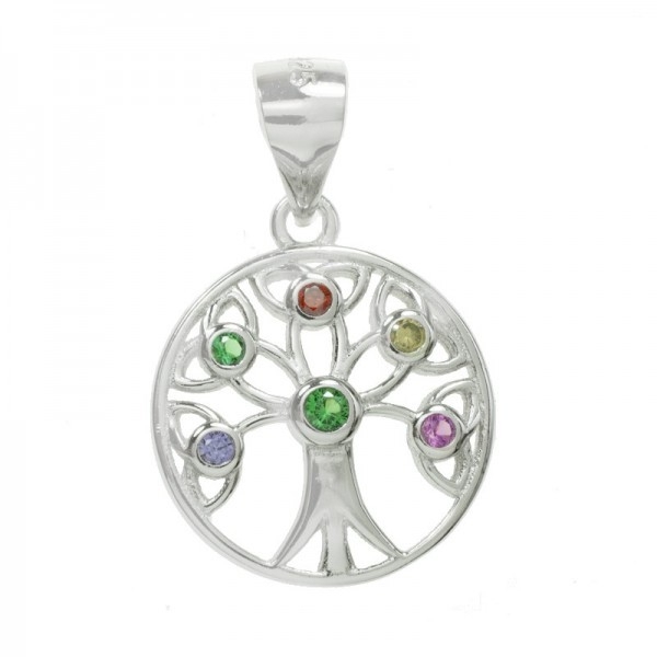 Colgante árbol de la vida Plata de Ley