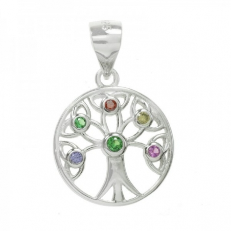 Colgante árbol de la vida Plata de Ley