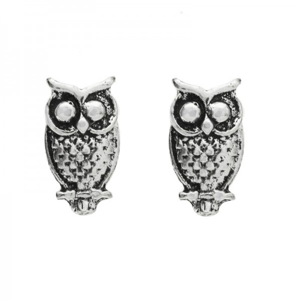 Pendientes Búho Plata de Ley
