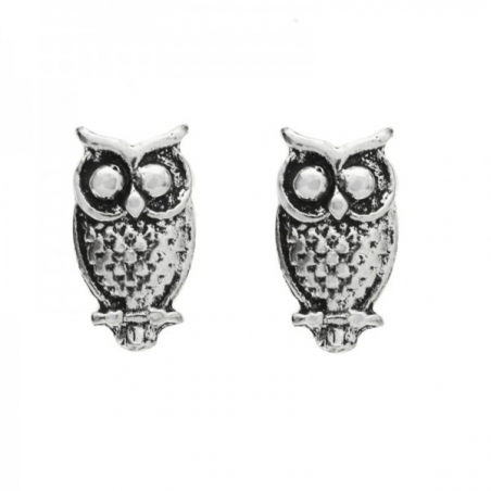 Pendientes Búho Plata de Ley