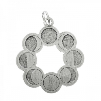 Colgante fases lunares Plata de Ley 2