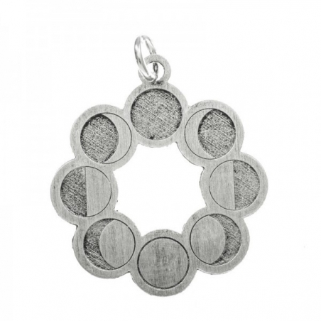 Colgante fases lunares Plata de Ley