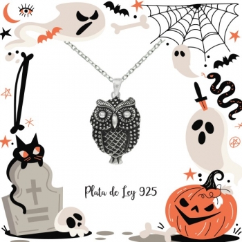 Colgante búho Plata de Ley