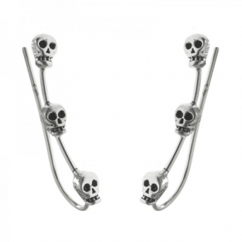 Trepadores calaveras Plata de Ley 2