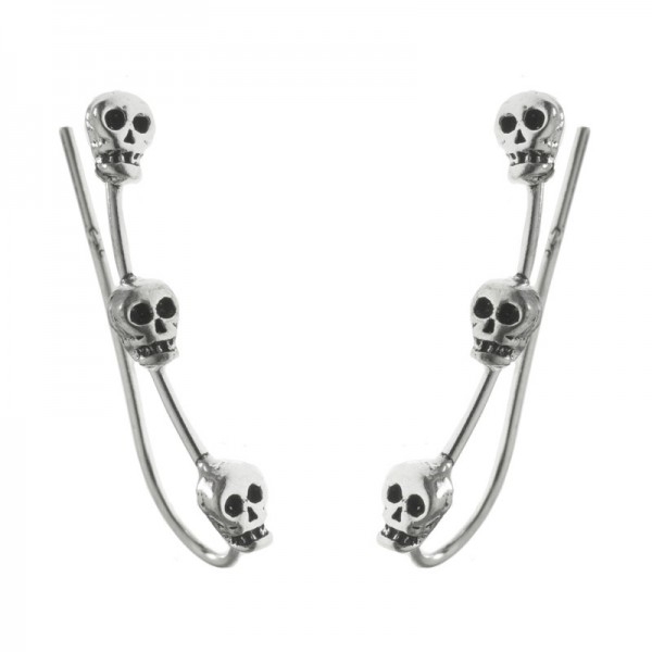 Trepadores calaveras Plata de Ley