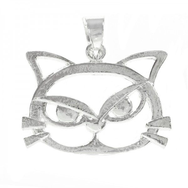 Collar gato calado Plata de Ley