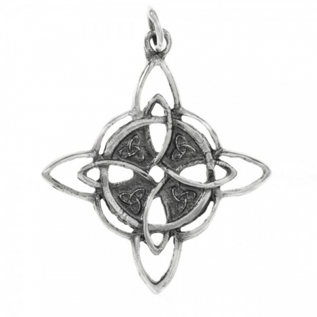 Collar nudo de bruja Plata de Ley