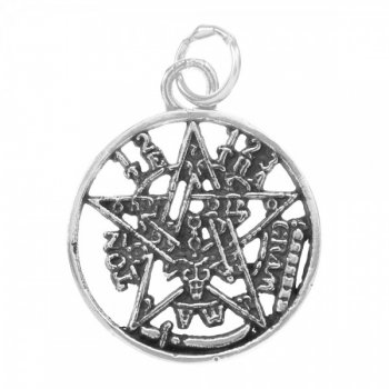 Colgante tetragramatón Plata de Ley 2