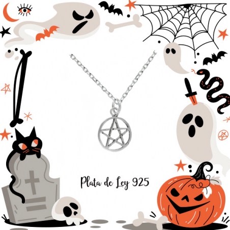 Colgante mini Pentagrama Plata de Ley