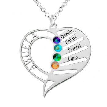 Colgante Abuela con nombre de nietos personalizados