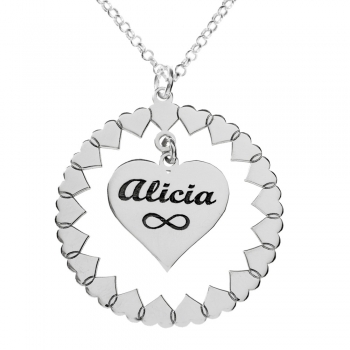 Colgante personalizado corazones