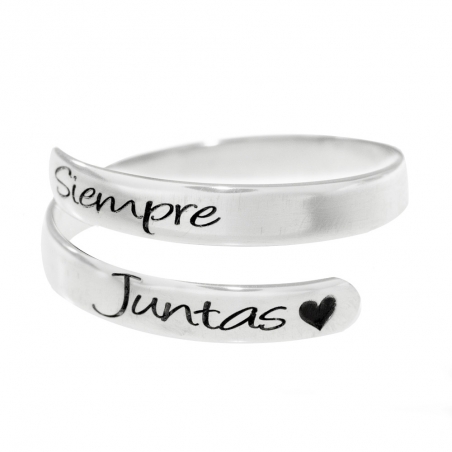 Anillo ajustable personalizado