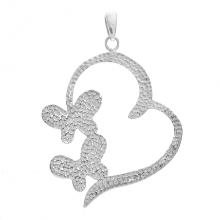 Colgante Love XL con mariposas blancas