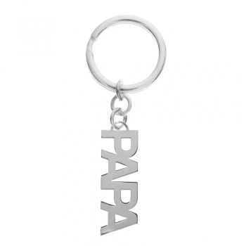Llavero Papá Plata de Ley
