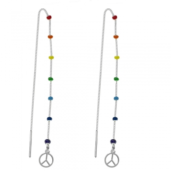 Pendientes símbolo Paz