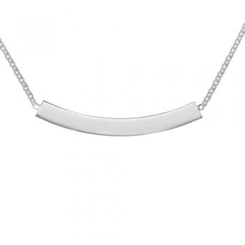 Collar con placa curva personalizable