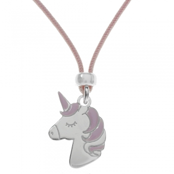 Collar unicornio Plata de Ley