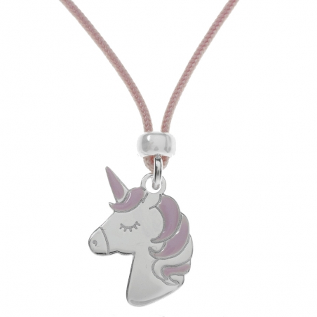 Collar unicornio Plata de Ley
