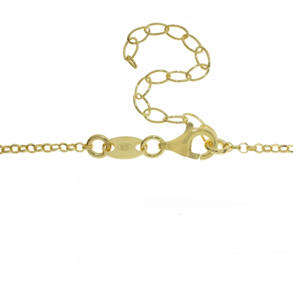 Collar dorado con colgantes