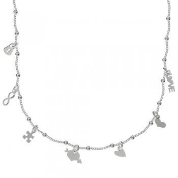 Collar con colgantes Plata de Ley