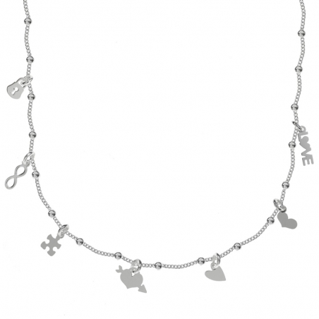 Collar con colgantes Plata de Ley