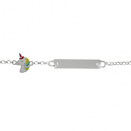 Pulsera esclava infantil unicornio