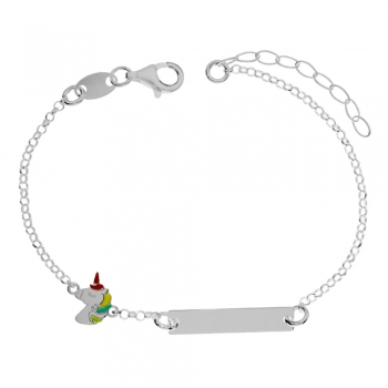 Pulsera esclava infantil unicornio