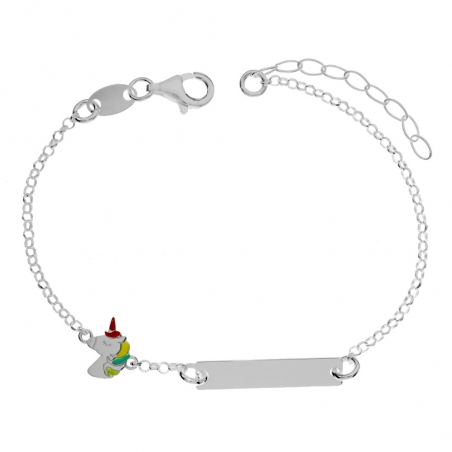 Pulsera esclava infantil unicornio