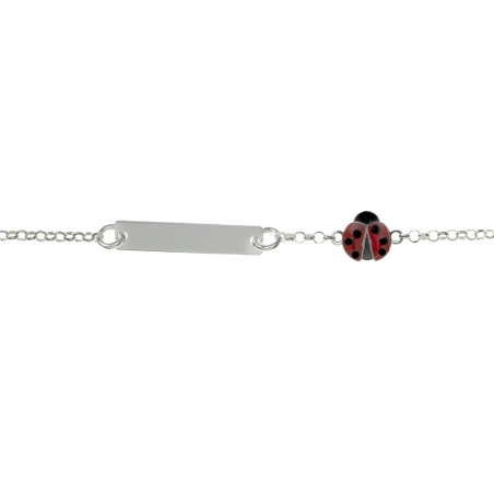 Pulsera esclava infantil mariquita