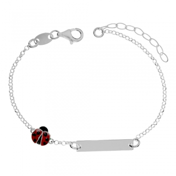 Pulsera esclava infantil mariquita