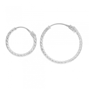 Aros enrollados Plata de Ley