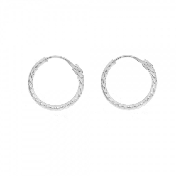 Aros enrollados Plata de Ley
