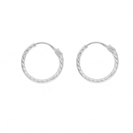 Aros enrollados Plata de Ley