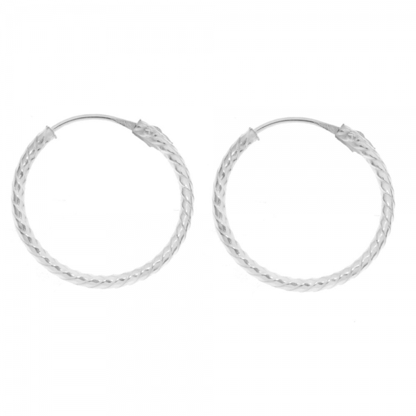 Aros enrollados Plata de Ley