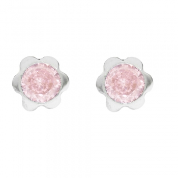 Pendientes flor Plata de Ley