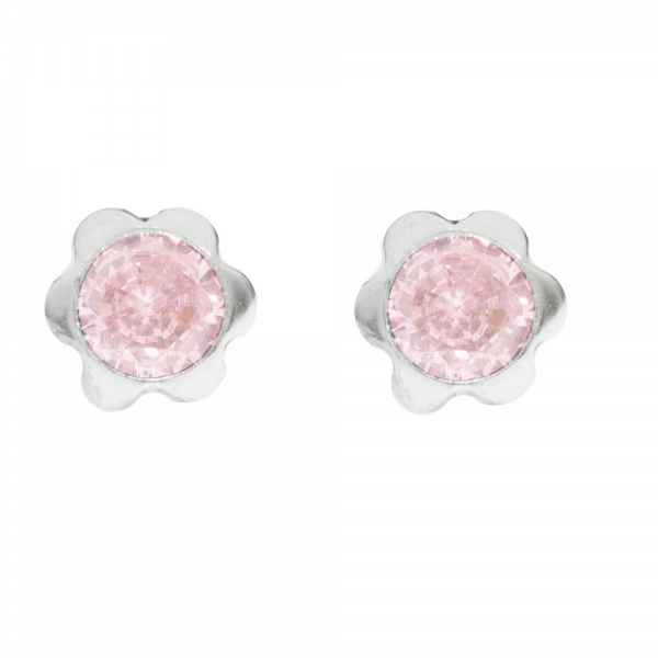 Pendientes flor Plata de Ley
