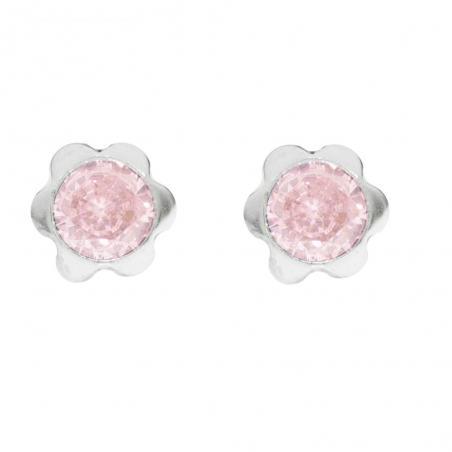 Pendientes flor Plata de Ley