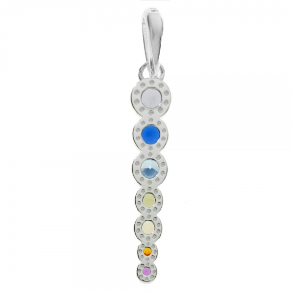 Colgante vertical 7 chakras