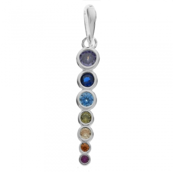 Colgante vertical 7 chakras