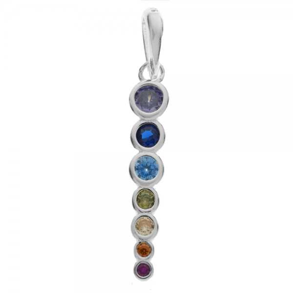 Colgante vertical 7 chakras