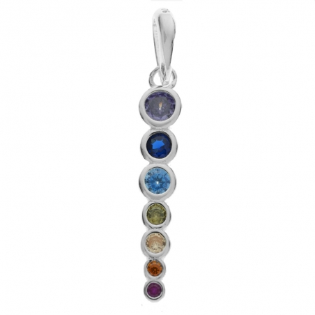 Colgante vertical 7 chakras